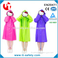 factory driect sell adult women PVC cheap raincoat